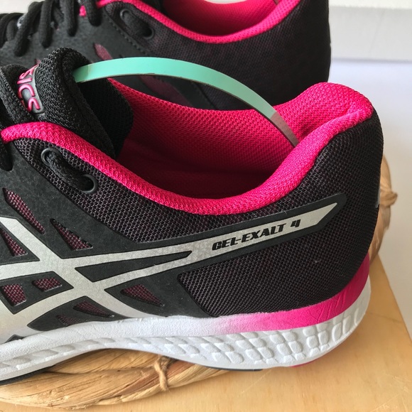 Asics Gel Exalt 4 Running Shoes Black/Pink Sz 6 - Picture 4 of 11